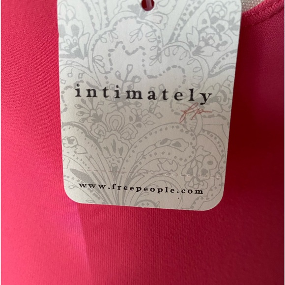 NWT FP Intimately “Keep it Sleek V Neck Thong” Salmon Bodysuit Sm Electr… - Picture 7 of 15